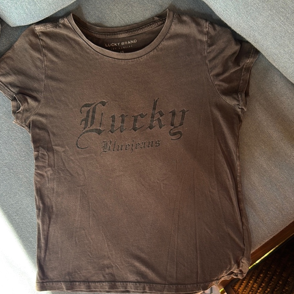 Lucky Brand Dark Gray Tee